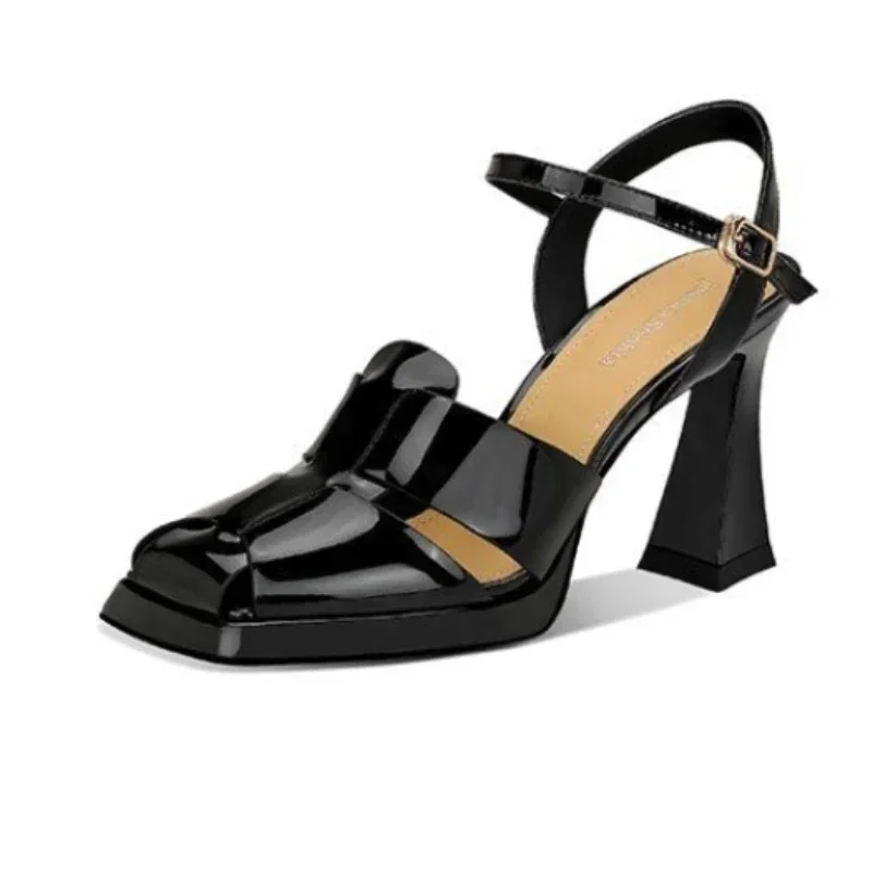 Sandal Hak Tinggi Wanita Sanda - Casual Sandal Leather ulasan dan harga