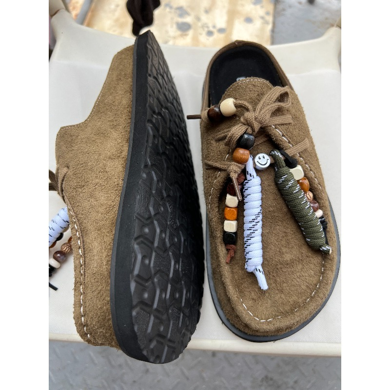 Sepatu Clogs Wanita Pria Kulit - Flip Flop Leather Men ulasan dan harga