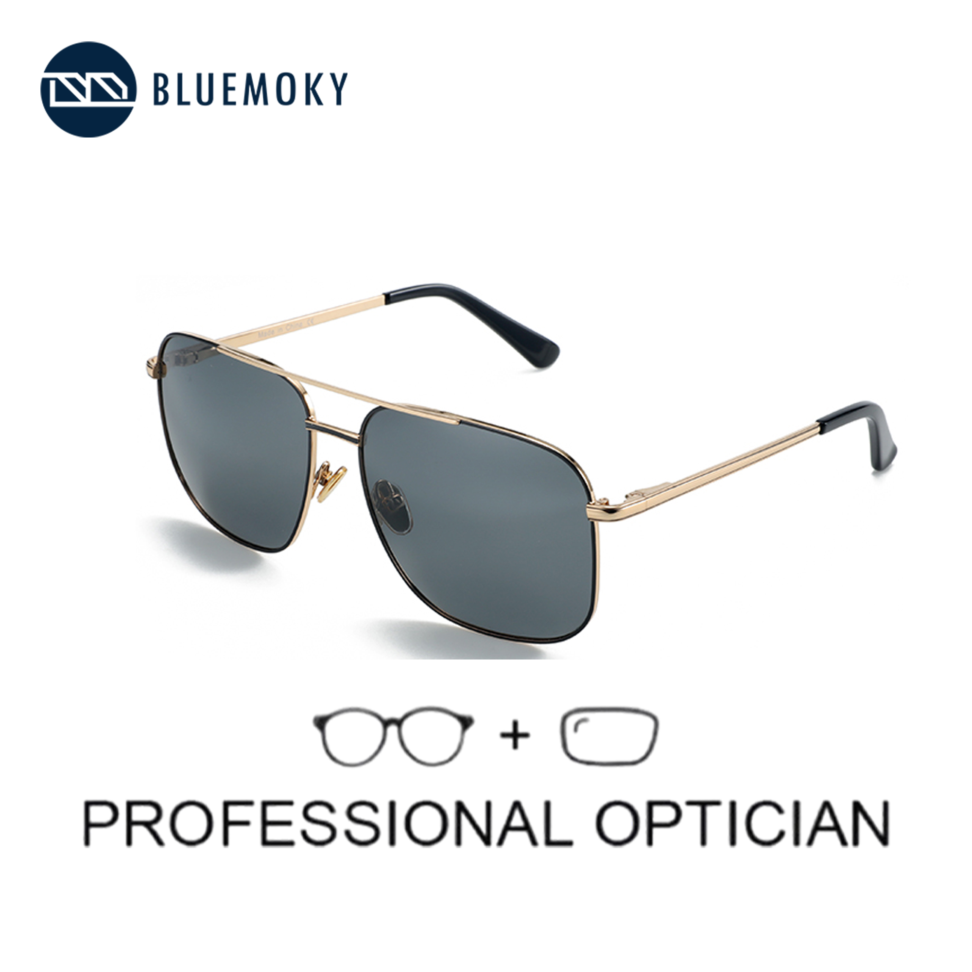 BLUEMOKY Kacamata Hitam Resep  - Sunglasses Aviator Polarized ulasan dan harga