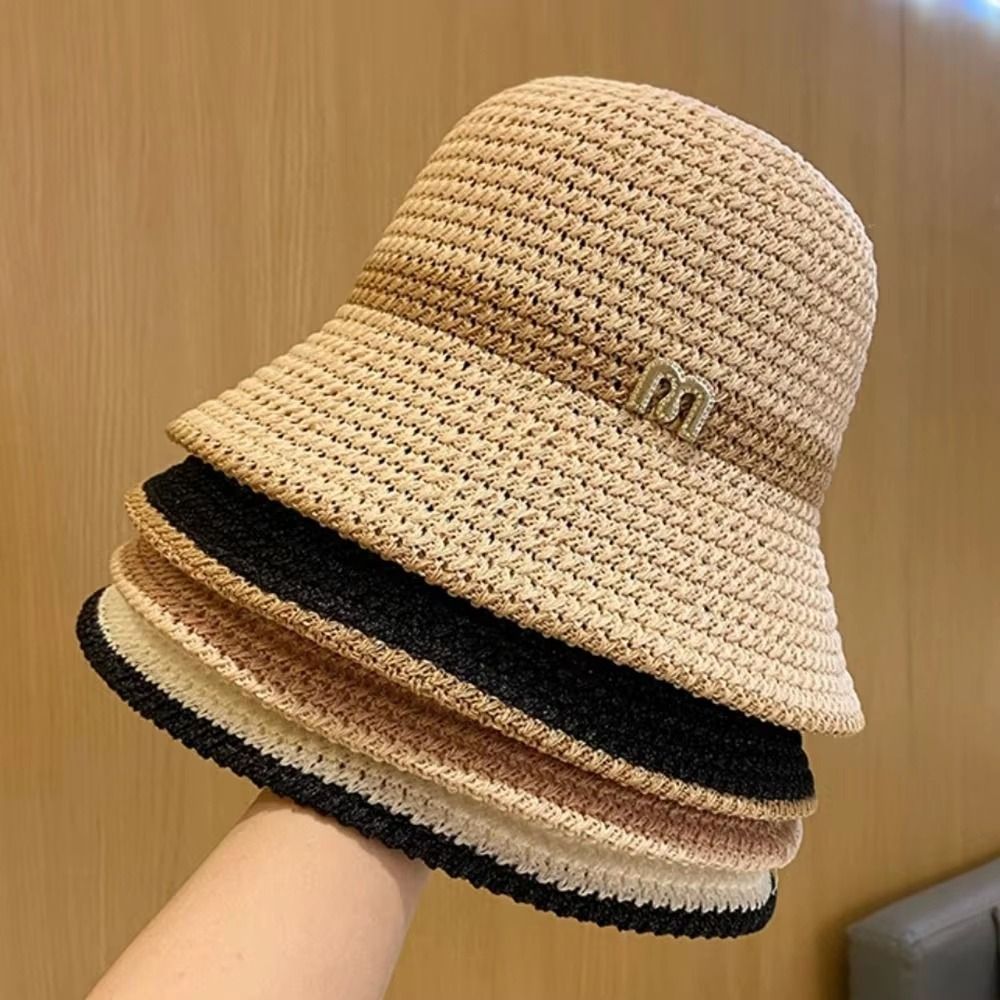 Topi Nelayan Busur Elegan Modi - Bucket Hat Straw ulasan dan harga