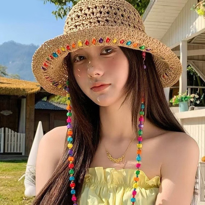 Topi Jerami Pantai Lipat Berga - Bucket Hat Straw ulasan dan harga