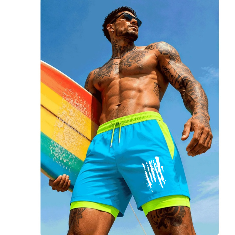 Celana Renang Pria Dua-in-Satu - Trunks Board Surf ulasan dan harga