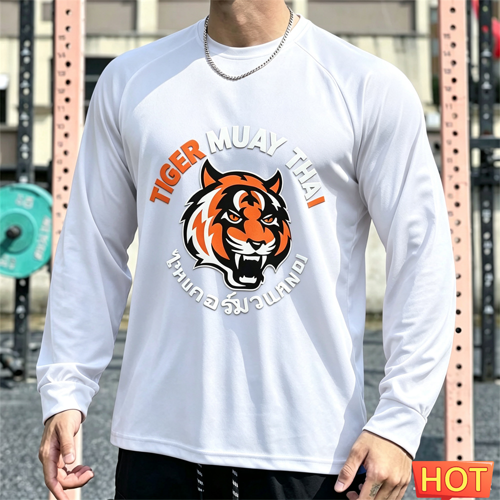 Kaos Lengan Panjang Pria Muay  - Tee Graphic Print ulasan dan harga