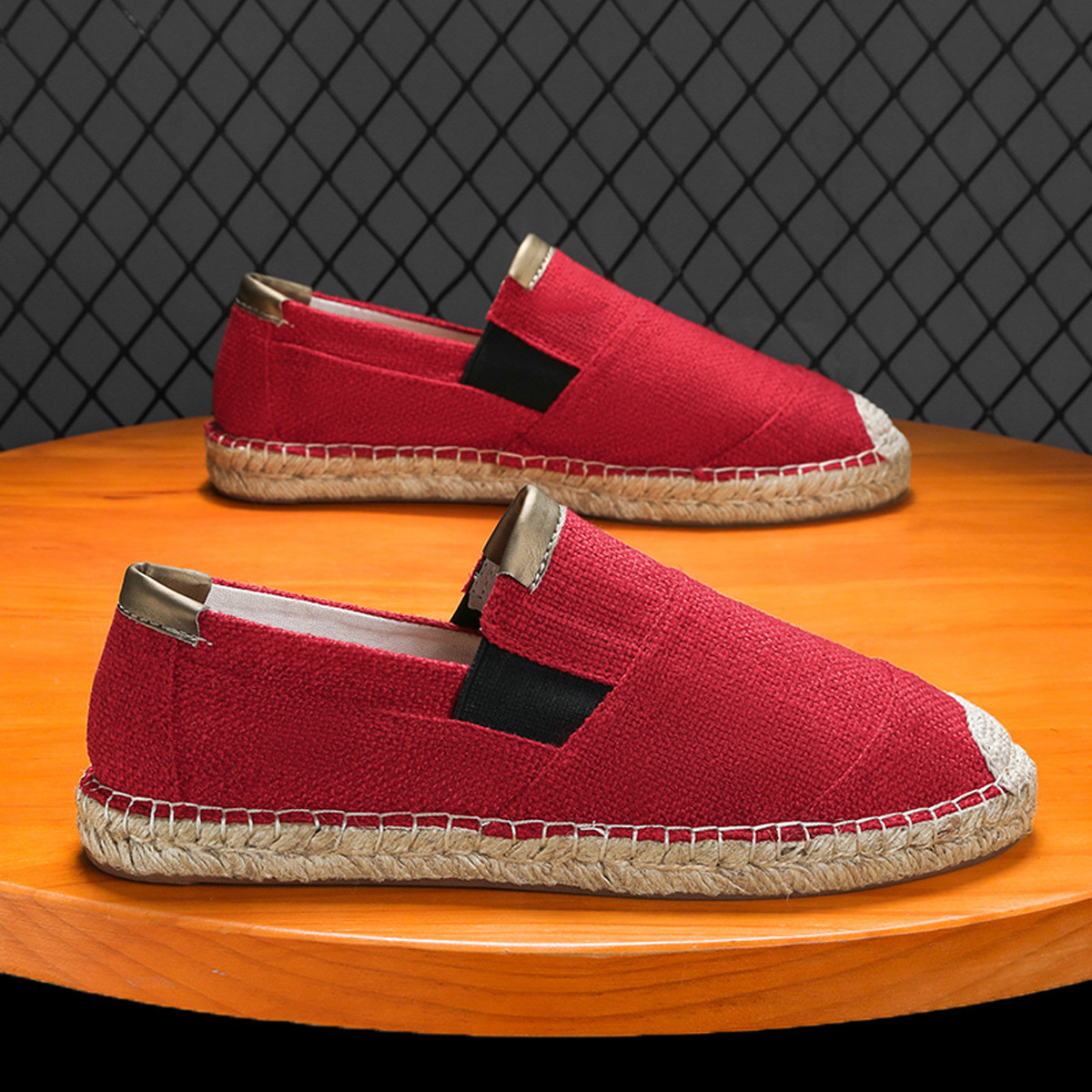 Sepatu Kasual Linen Pria Baru  - Espadrille Slip On ulasan dan harga