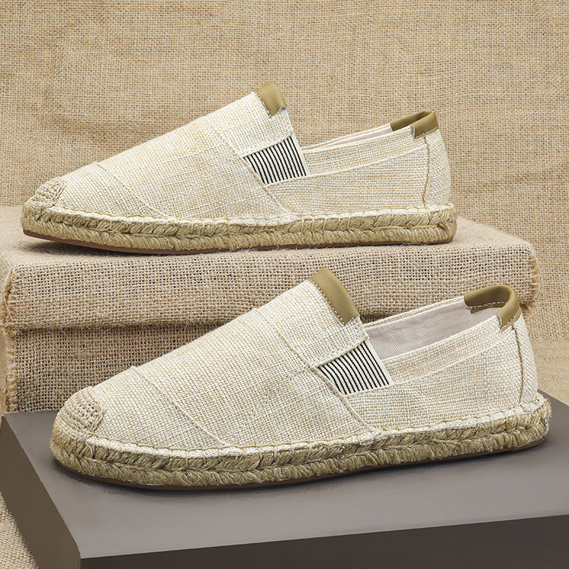 Sepatu Kasual Linen Pria Baru  - Espadrille Slip On ulasan dan harga