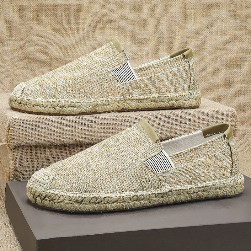 Sepatu Kasual Linen Pria Baru  - Espadrille Slip On ulasan dan harga