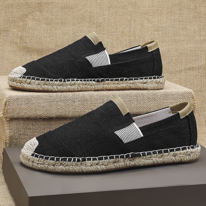 Sepatu Kasual Linen Pria Baru  - Espadrille Slip On ulasan dan harga