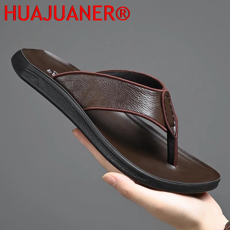 Sandal Pria Kasual Outdoor Mus - Flip Flop Leather Men ulasan dan harga