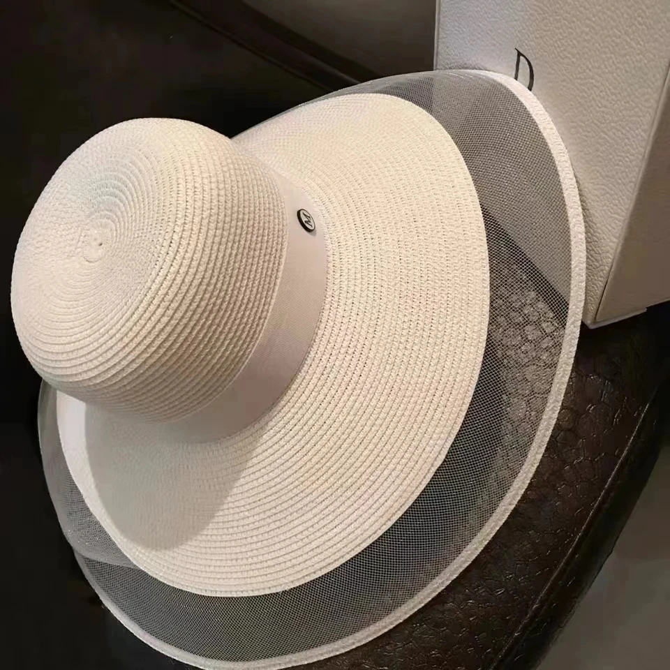 Topi Matahari Jerami Lipat UPF - Bucket Hat Straw ulasan dan harga