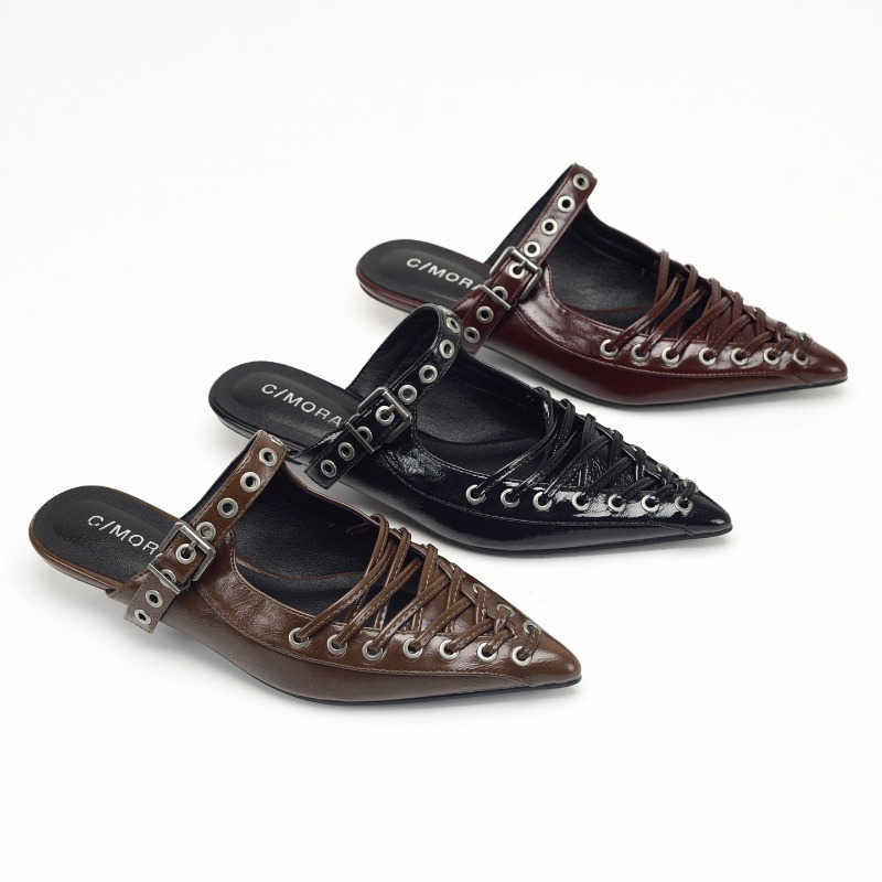 Sandal Wanita Bertali Ujung Ru - Casual Sandal Leather ulasan dan harga